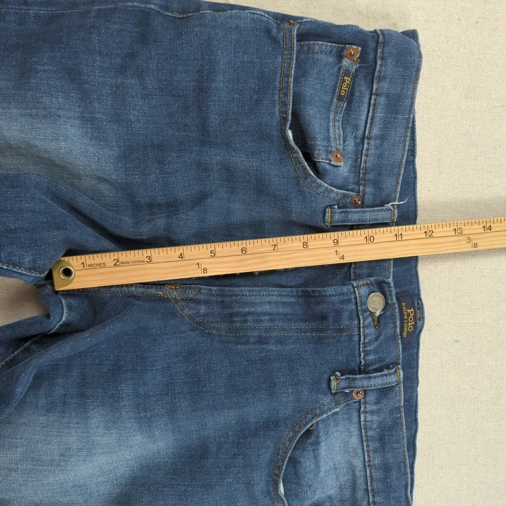 Polo Ralph Lauren Jeans Mens‎ 36x32 Blue Varick Slim Straight Preppy Casual